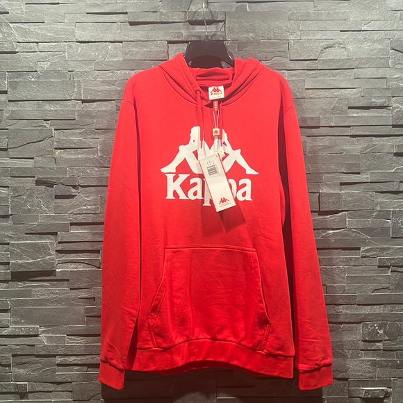 Kappa Long Sleeve Large Front Pocket Drawstring Hoodie w/Large Logo at Font-XXL - Picture 4 of 12